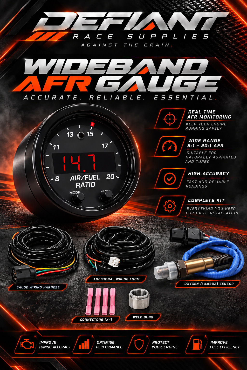 Wideband AFR gauge